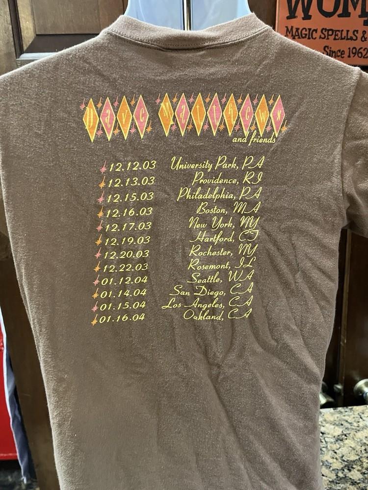 Rare Dave Matthews Band DMB Women’s Large Concert T-Shirt 2003 2004 Brown Unisex T-Shirt XL