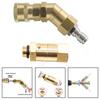 Easy Connection Pressure Washer Coupler High Pressure Coupler 360-degree Rotation Brass Construction Flexible Adjustment