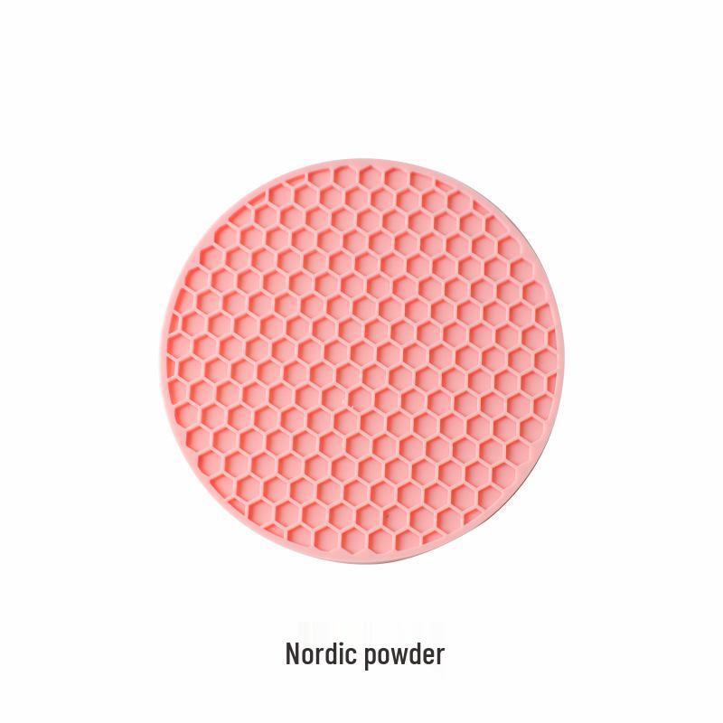 Honeycomb Silicone Coaster - Non-slip, High-Temperature Resistant, Waterproof Heat Insulation Pad