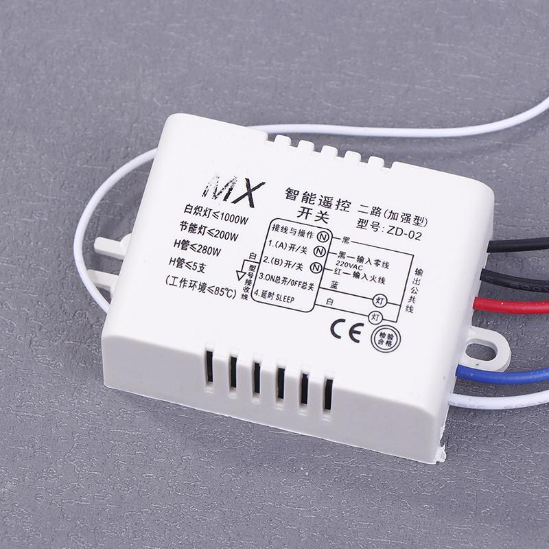 Bezdrátový dálkový ovladač vypínač světla 220V přijímač vysílač zapnuto/vypnuto digitální 2cestný nástěnný dálkový ovladač vypínač lampa