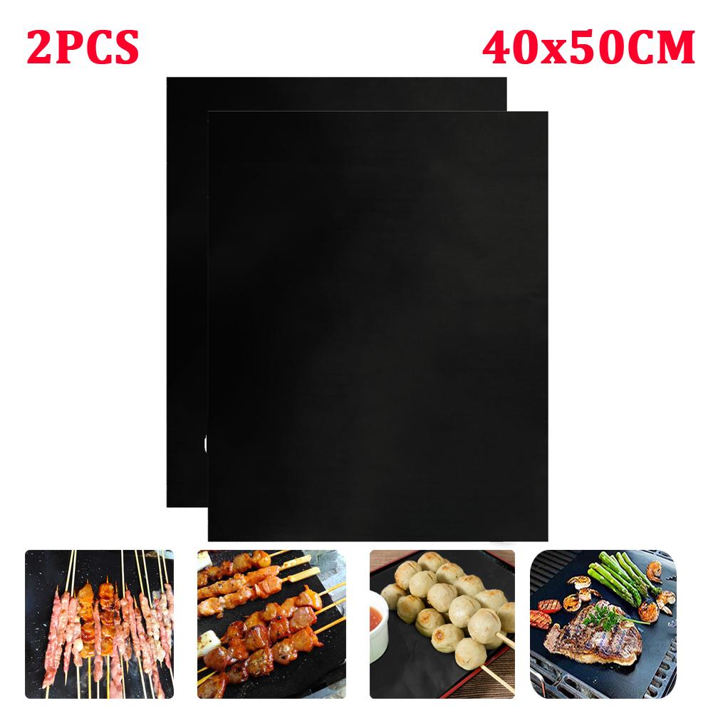 1–6 Stück Antihaft-BBQ-Grillmatte, 40 x 33 cm, Backmatte, Grillutensilien, zum Kochen, Grillen, Hitzebeständigkeit, leicht zu reinigen, Küchenutensilien, Grillzubehör
