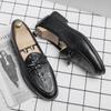 Luxury Designer Crocodile Leather Dress Office Italian Mens Casual Loafers Moccasin Brand Wedding Dress Shoes for Men Sneakers