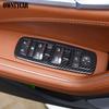 ABS Carbon Fiber For Maserati Levante 2016-2025 Car Glass Lifting Navigation Decoration Steering Wheel Button Frame Cover Trim