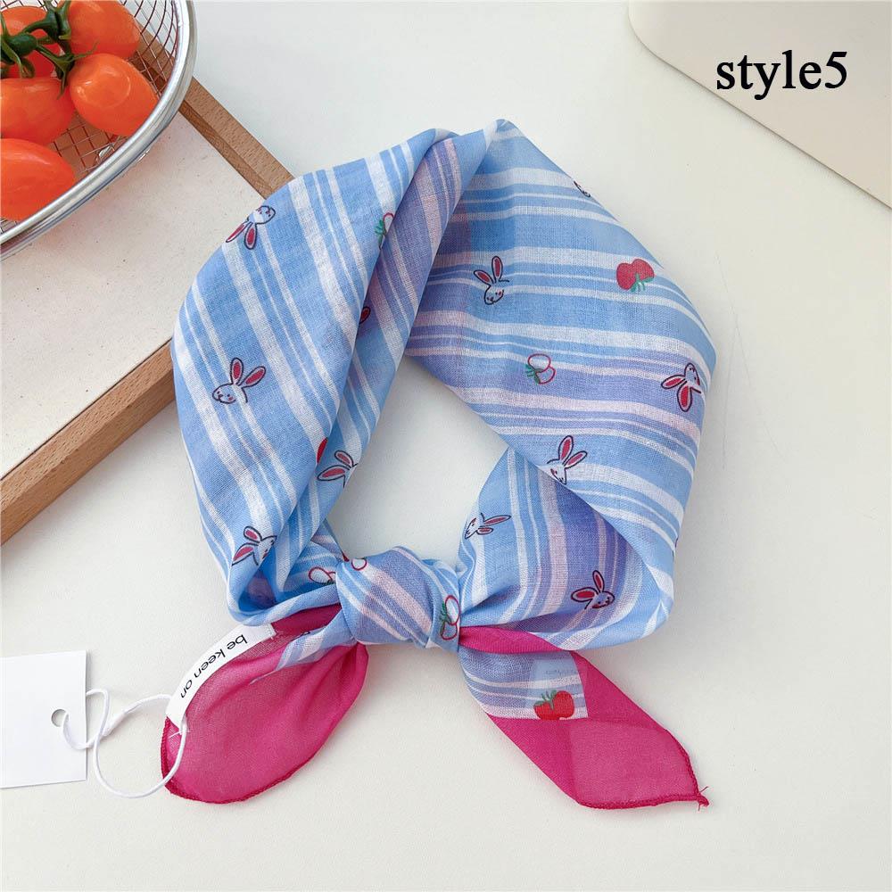 55*55cm Cotton Linen Square Scarf Women soft Neck Tie Female neckerchife Summer Sunscreen Hair Bandanas Female Foulard Hijab