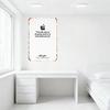 Vintage Rustic Steve Jobs Quote Metal Tin Sign, 'The Only Way To Do Great Work...' Apple Bite Mark Artemio Jobe Signature Decor