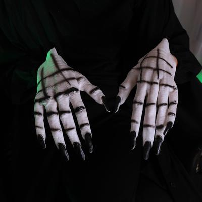 Show de Halloween Cosplay Adereços de Vestir Luvas de Fantasma Truques de Horror Assustador Demônio Vampiro Monstro Luvas Garra de Lobo Adereços de Festival
