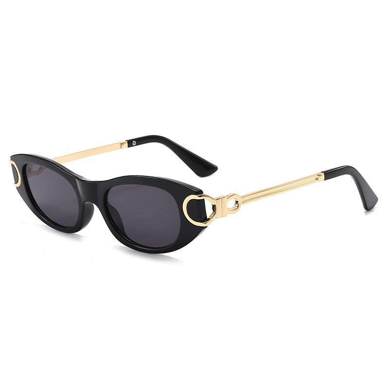 New Advanced Metal Sunglasses Fashion Oval Glasses Brand Designer Vintage Sun Glasses Uv400 Shades High Quality