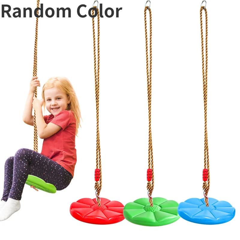 

Swings for Children Indoor Outdoor Toys Garden Swing Kids Hanging Seat Toys with Height Adjustable Ropes