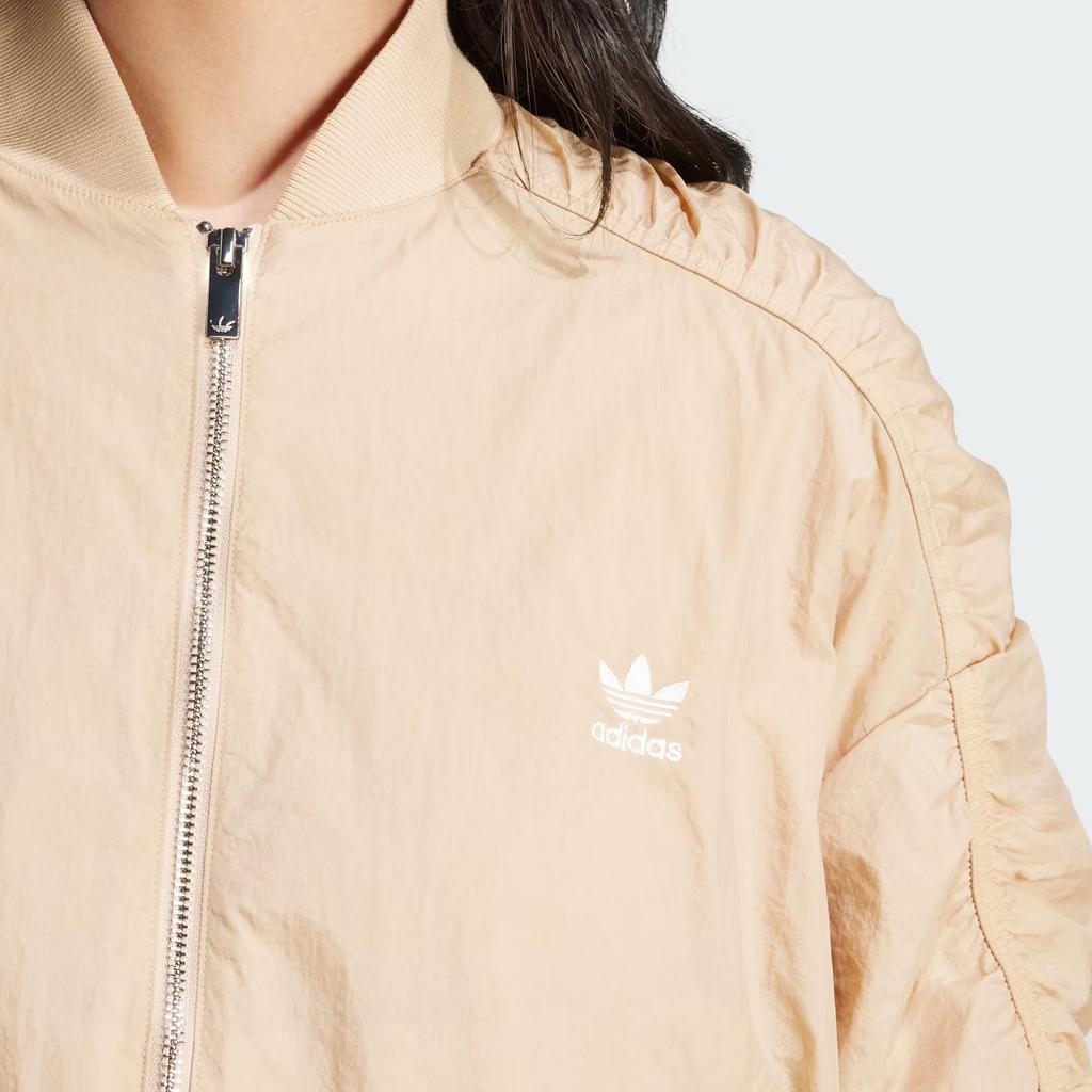 Adidas Originals Lightweight Bomber Jacket Women Jacket Beige IY3422