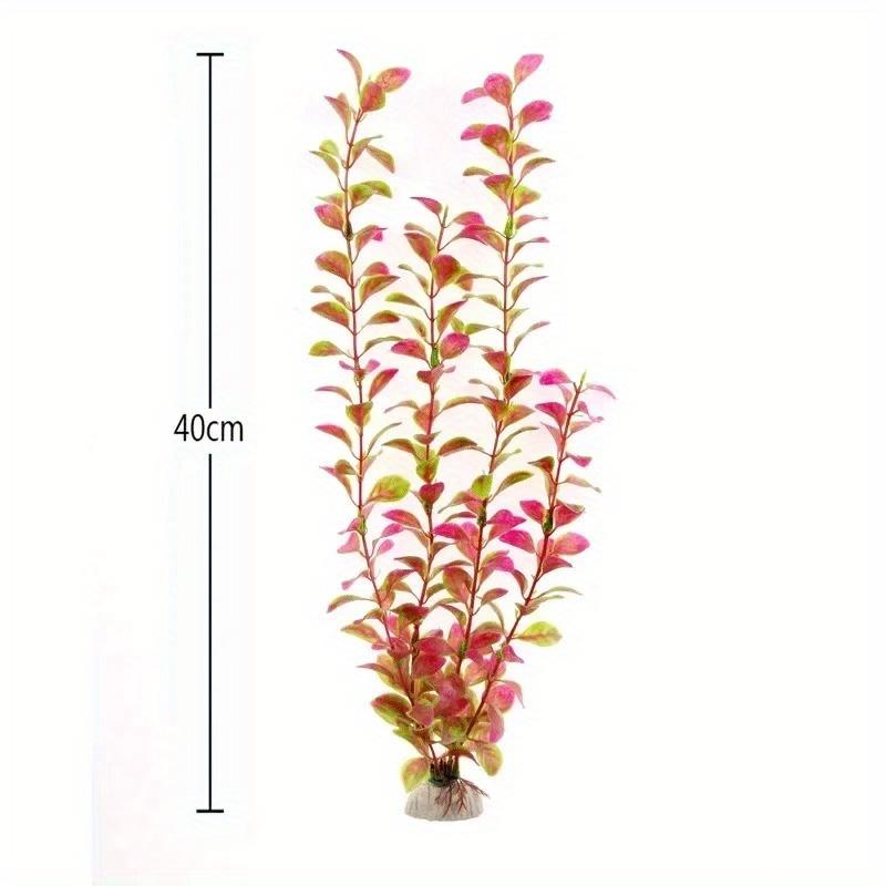 5pcs 40cm Artificial Plastic Underwater Plants Aquarium Fish Tank Decoration Water Grass Viewing Decorations.