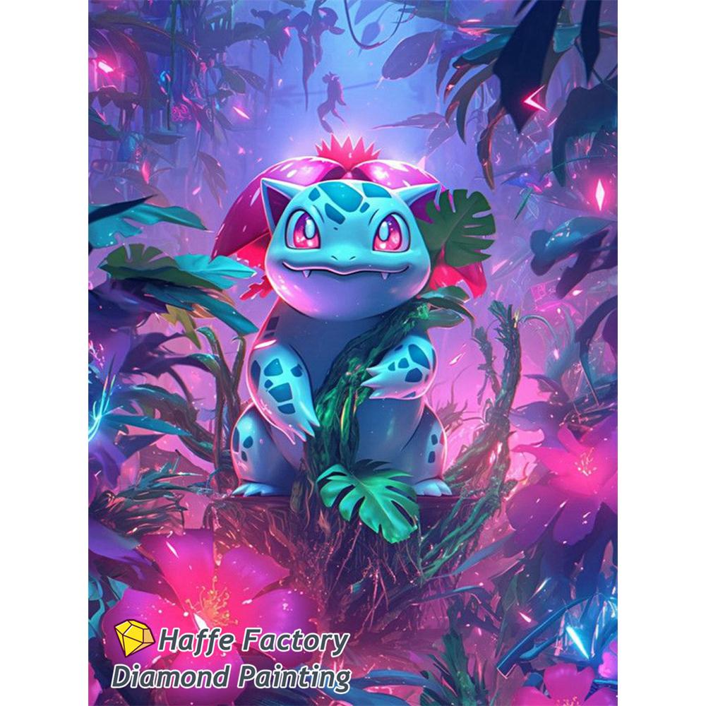 Fantasy Forest Pokemon Diy 5d Full Diamond Painting Charmander Bulbasaur Eevee Jigglypuff Art Mosaic Cross Stitch Room Decor