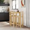VidaXL Ensemble de bar 3 pcs Bois de pin massif, ensemble de pub, ensemble de meubles, tabouret de bar en bois, ensemble de 4005687