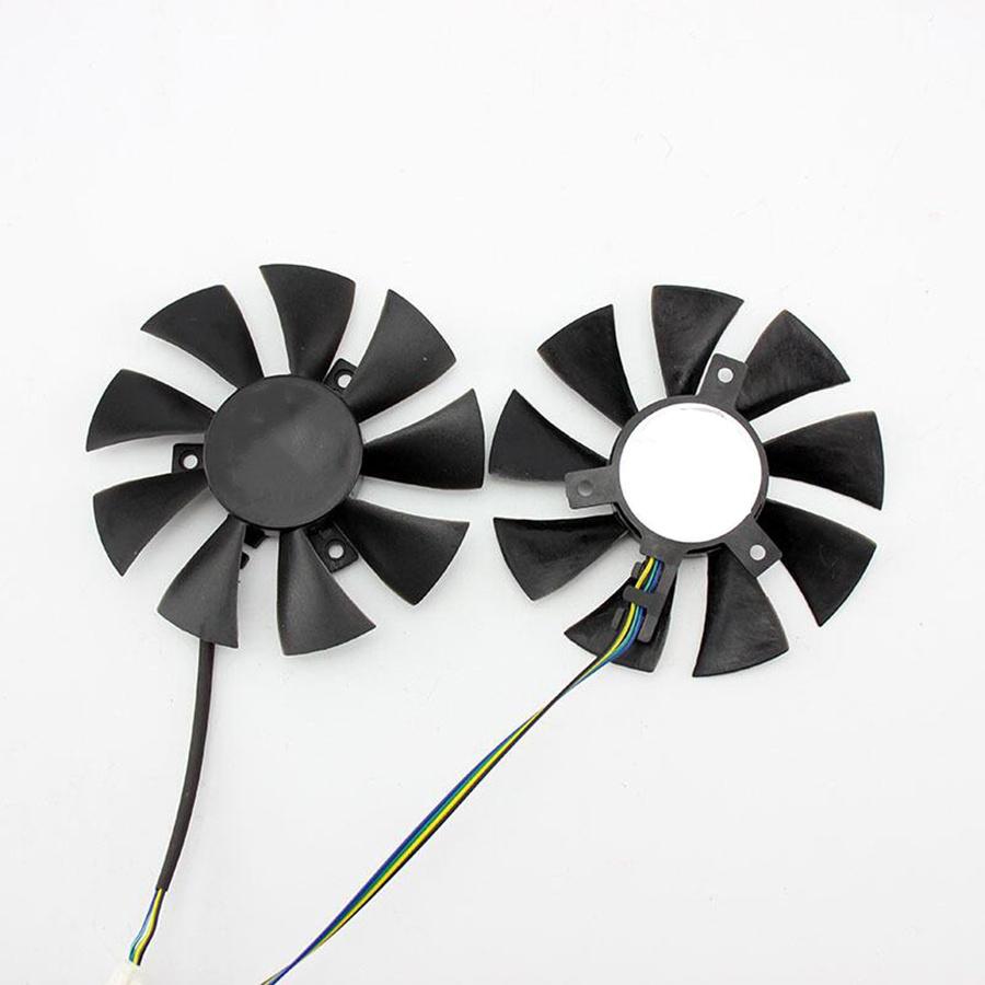 

2Pcs Graphic Card Cooling Fan For GTX1070 mini zt-p10700k-10m ga91s2h 40mm 85mm