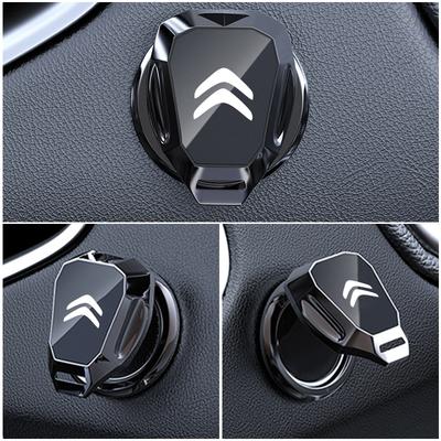 Bouton de démarrage de moteur de voiture Housse de protection Autocollant bouton-poussoir Accessoire pour C3 C4 C5 C1 C2 Berlingo Celysee Xsara Picasso