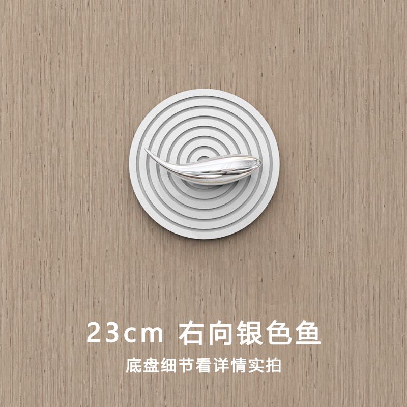 Креативная круглая золотая рыбка Настенное украшение Гостиная Декор Современная 3D Гальванизированная золотая рыбка Настенное украшение для помещений Новинка