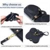 New Women Sunglasses Cover Genuine Cowhide Padded Protection Sunglasses Case 2026 New Portable Leather Eyewear Storage Pouch Bag