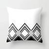 High-grade Black and White Geometric Irregular Pattern Pillowcase Office Living Room Home Pillowcase Car Ornaments