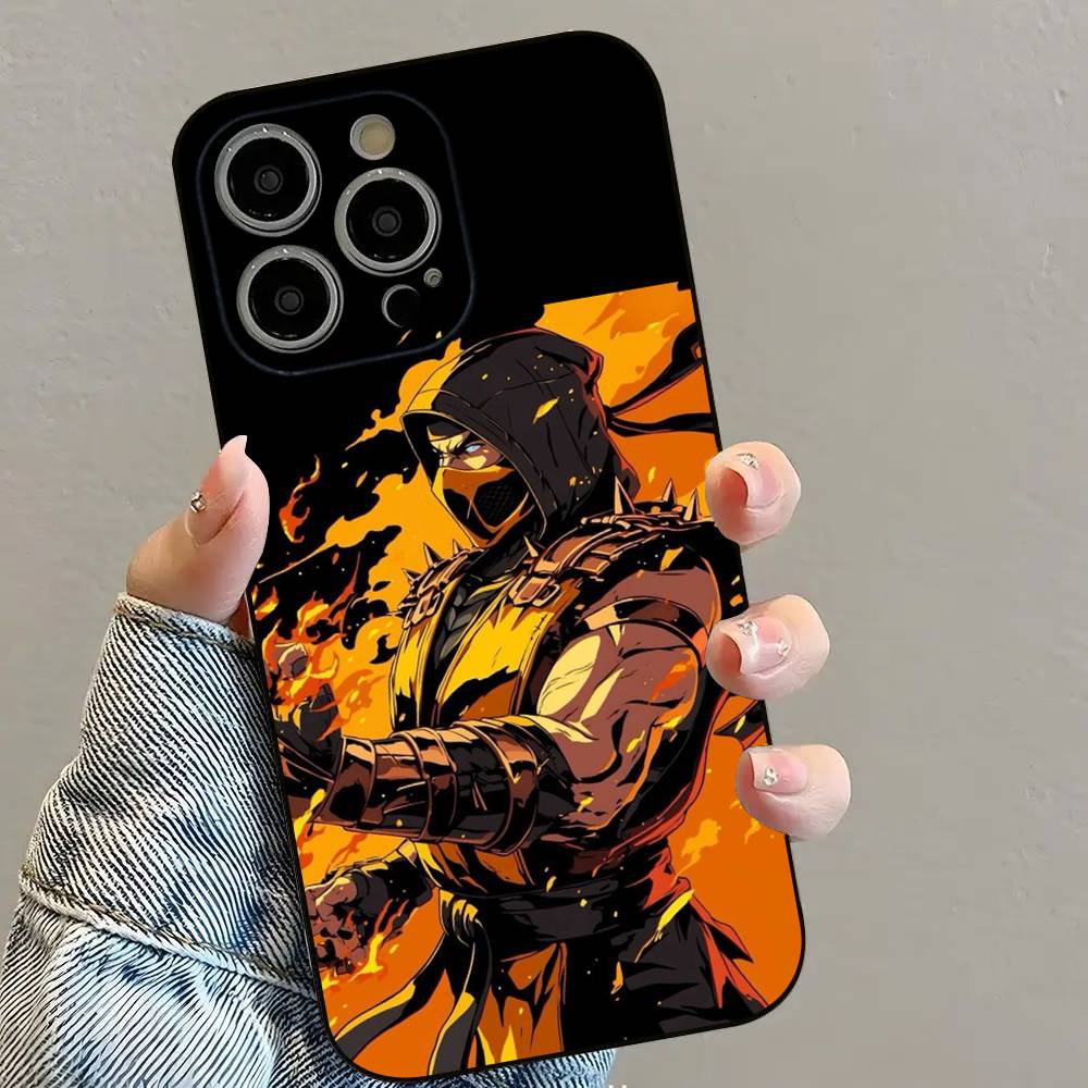 S-Scorpion Mortal K-Kombat Phone Case For iPhone 16 15 14 13 12 11 PRO MAX PLUS Mini TPU Soft to Skin-friendly case