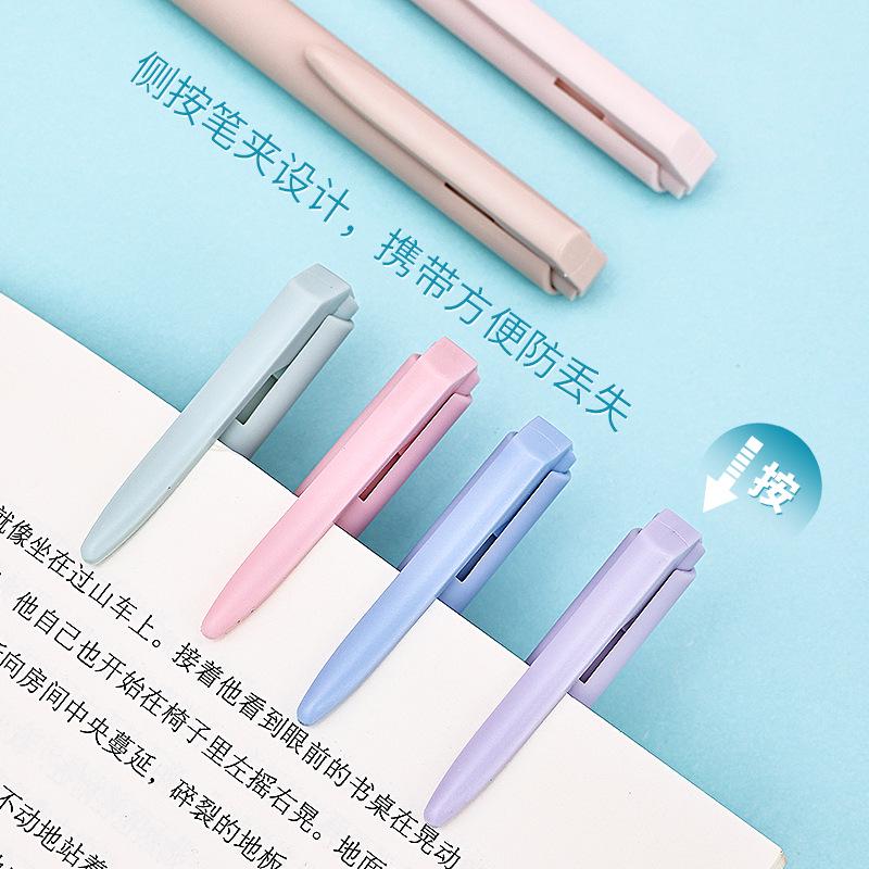 Douyin Morandi Side-Press High-Value Colorful Journaling Marker Pen Set