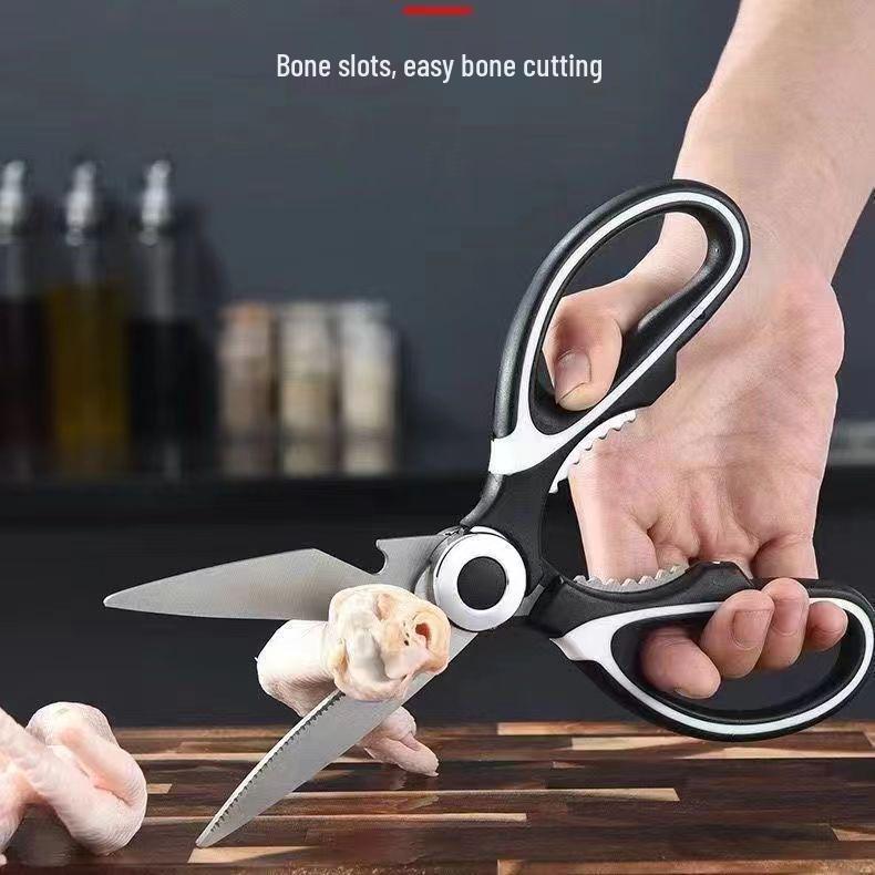 Multi-Function Heavy-Duty Stainless Steel Kitchen Scissors for Chicken, Fish, and More
