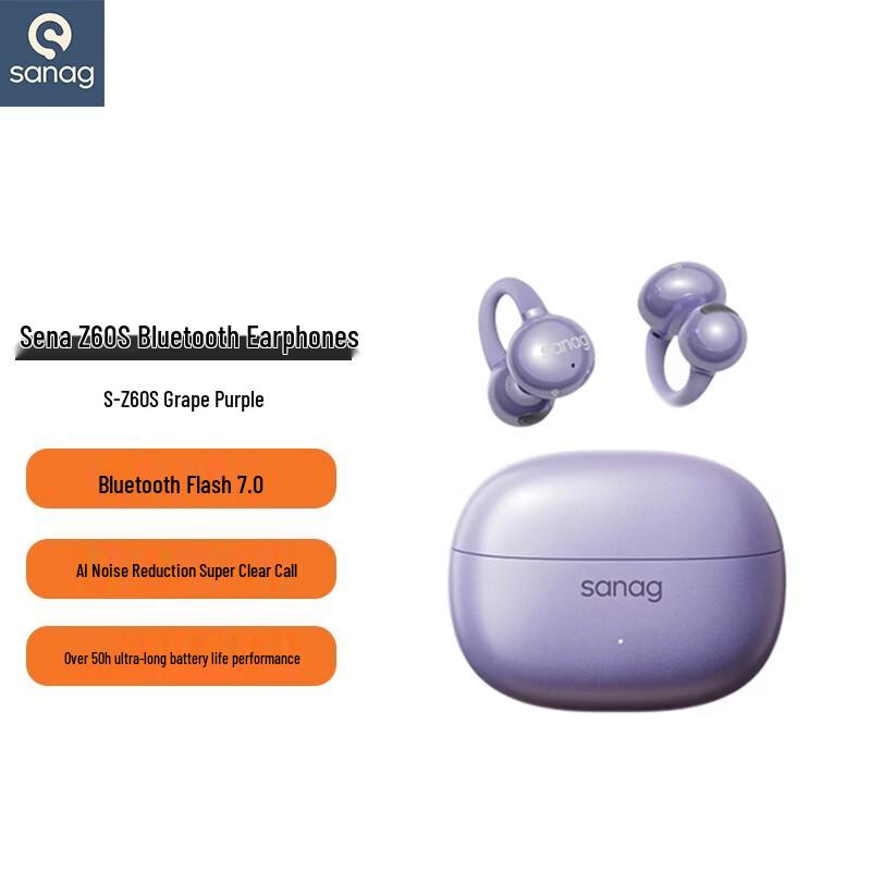 Sena Z60S Open-Ear Clip-On Bluetooth Earbuds