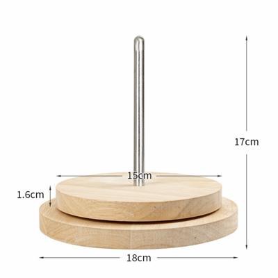 Durable Portable Yarn Rotating Tool Wooden Detachable Wool Yarn Winding Axis Frame Yarn Holder Knitting Crochet