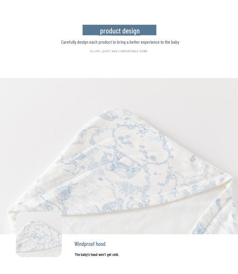 Newborn Pure Cotton Baby Blanket - Lightweight Spring/Summer Quilt & Swaddle