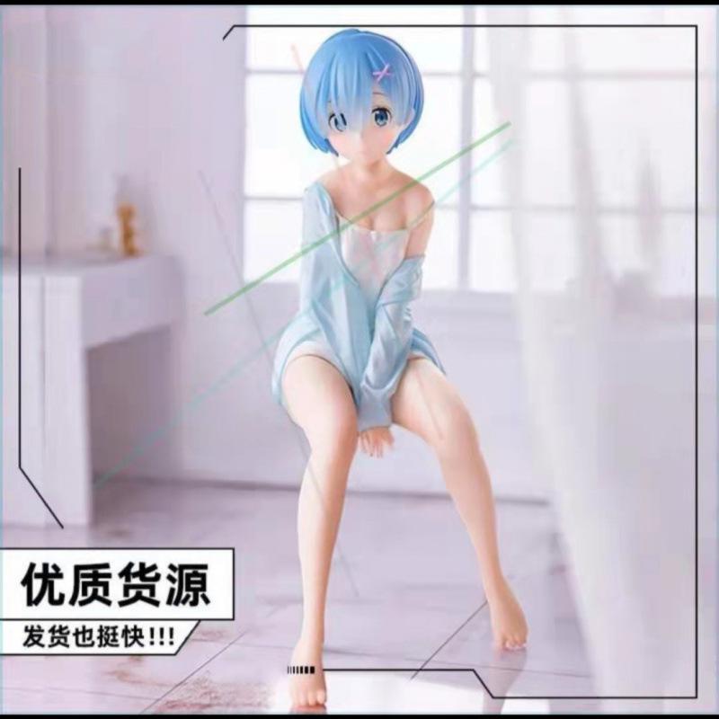 Re from scratch in a different world life Cat Ear Rem Sakura Rem Figure Anime Girl Chassis Ornament