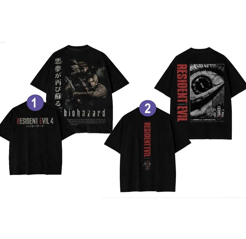 SALDI! Maglietta Resident Evil, Leon Kennedy, Grafica Horror Vintage, Regalo