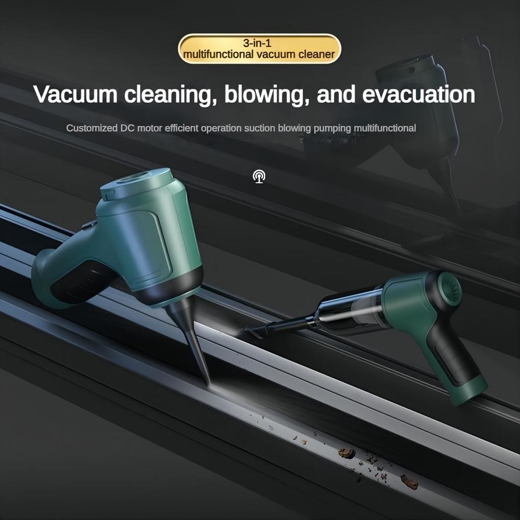 3 In 1 High Power Wireless Vacuum Cleaner Multifunction Cordless Handheld Auto Portable Vacuum Cleaner Home Car Cleaning Tools