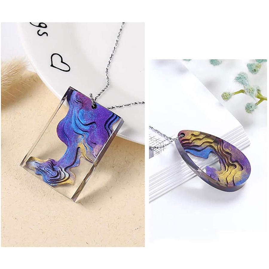 A95D-3 Sets Of Island Resin Mold Epoxy Resin Silica Gel Mold Jewelry Mold DIY Marine Style Handicraft Decoration белый