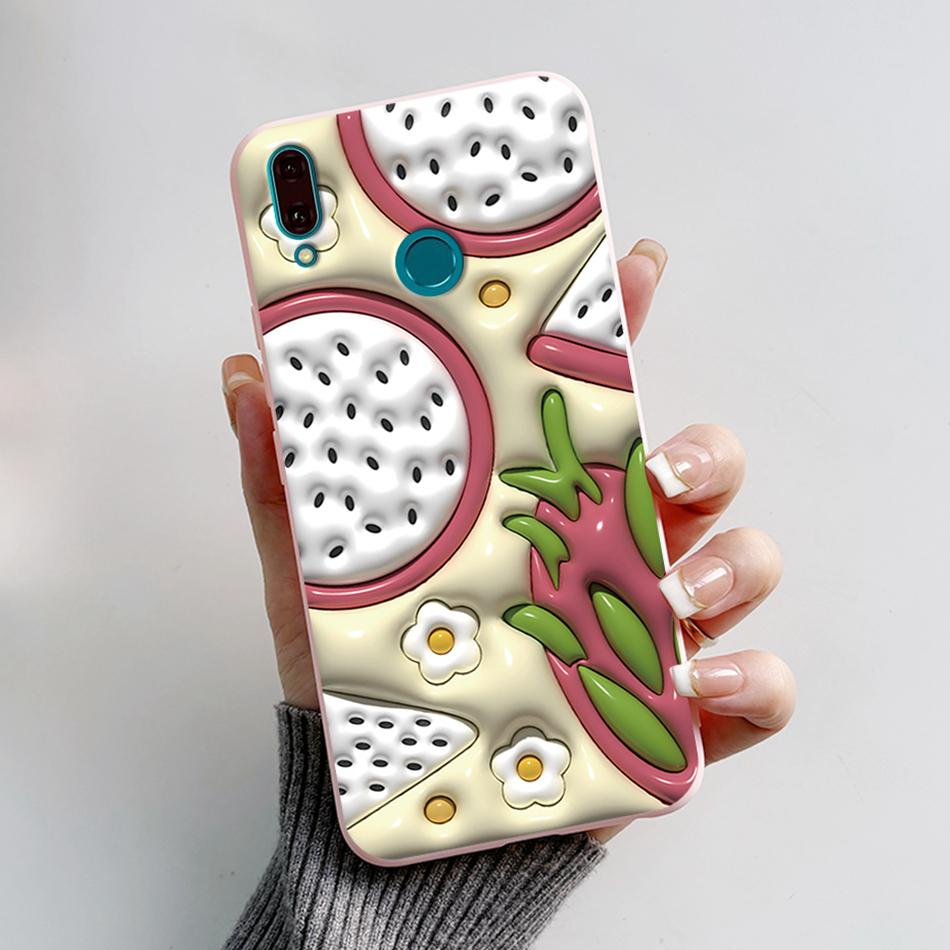 Silicone Case For Huawei Y9 2019 Case JKM-LX3 Cartoon Soft TPU Fundas Phone Cover For Huawei Y9 2019 Y 9 Cases Shockproof Coque