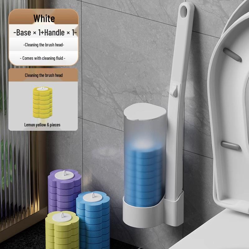 Spazzolino da Toilette Monouso da Parete con Testina di Ricambio