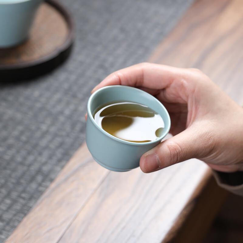 Ru Kiln Style Portable Ceramic Travel Tea Set