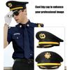 Roleplay  Uniform Hat Unisex Adult Security Guard Hat Party Gathering Hat Wide Brimmed Hat