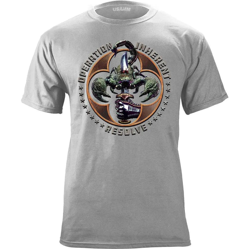 Operation Inherent Resolve Scorpion Graphic TShirt Summer Cotton ONeck Short Sleeve Mens T Shirt New S3XL S