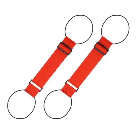 

2Pcs Adjustable Luggage Straps Heavy Duty Fastening Webbing Travel Bag Strap with Non-Slip Buckles Suitcase Connector Straps Luggage Accessories червоний