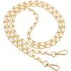 Metal Chain Purse Straps Replacement Crossbody, DIY Purse Chain Accessories, Crossbody Bag and Handbag Strap