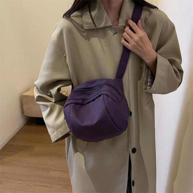 Versatile women's crossbody shoulder bags  canvas design  high quality  casual