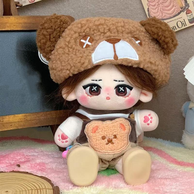 20cm Cute Cartoon Idol Cotton Doll Stuffed Plush Toy Dolls Can Change Clothes Fans Collection Gift for Girls Boys Kids