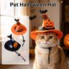 DYS Halloween Dog Hat, Adjustable Cat Witch Pumpkin Bat Cobweb Pet Hat for Small Medium Dogs Cats Holiday Costume Photo Prop