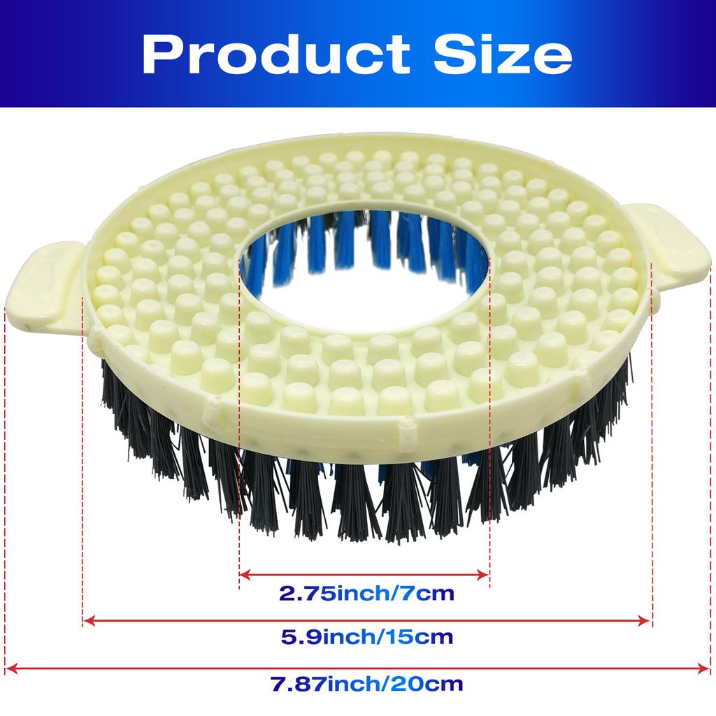 Universal Floor Scrub Brush and Microfiber Mop Head for Hurricane, Mopnad, Casabella and Other 360 Spin Mop (NO Bucket)