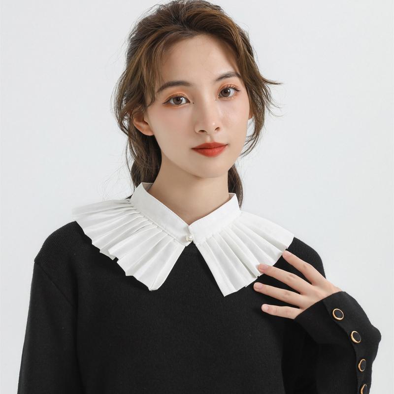Red Polka Dot Exaggerated Large Collar Sweaters Decorative Fake Collar Detachable Fake Blouse Collar Detachable Shirt Lapel