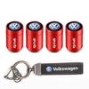 Hijk1 ·Car Tire Wheel Valve Caps Cover Suede Car Key Chain Ring Keychain For VW GTI Polo Golf MK6 Passat B7 B8 Tiguan Arteon ID.3 Jett