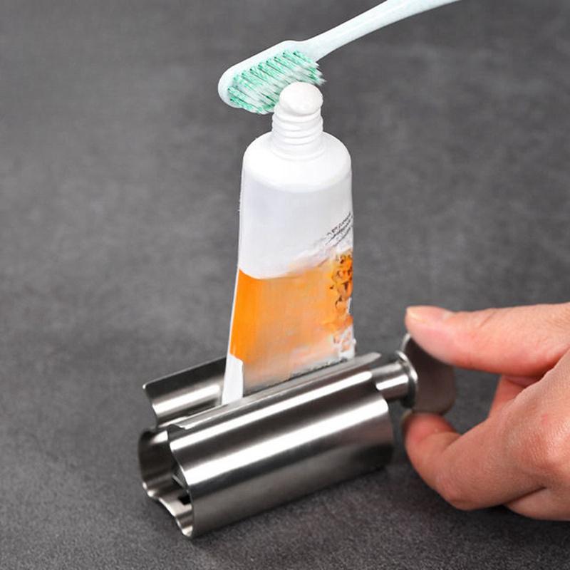 1pc  Stainless Steel Toothpaste Squeezer: A Labor-saving and Hygienic Bathroom Hose Squeezer