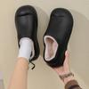 Winter New Women Cotton Slippers Home Use Versatile Autumn Winter Couple Warm Head Packed Thick Bottom Men's Cotton Shoes