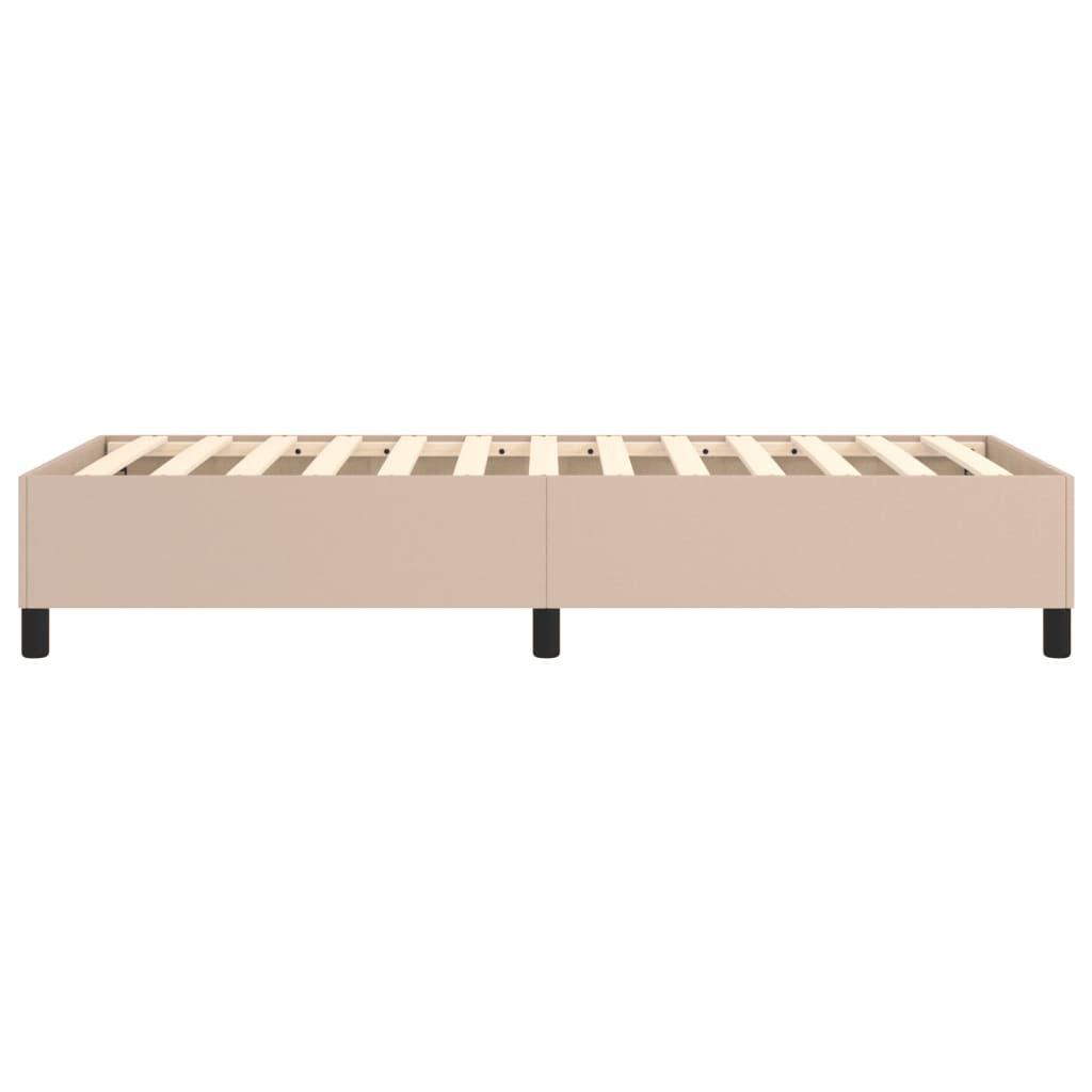 Vidaxl Bed Frame, Cappuccino, 80X200 Cm, Upholstered with Faux Leather
