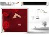 Year-Round Fu Character Sweater for Middle-Aged & Elderly Couples - Red Plus Velvet Tang Suit Cardigan
