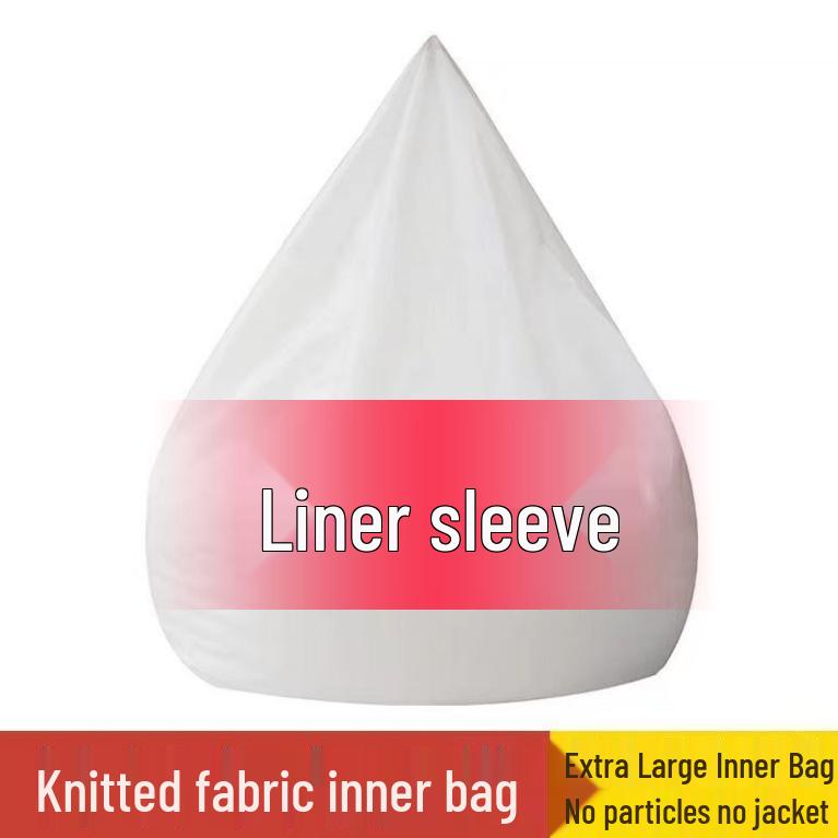 Children's Cotton & Linen Bean Bag Chair and Footrest Cover Set