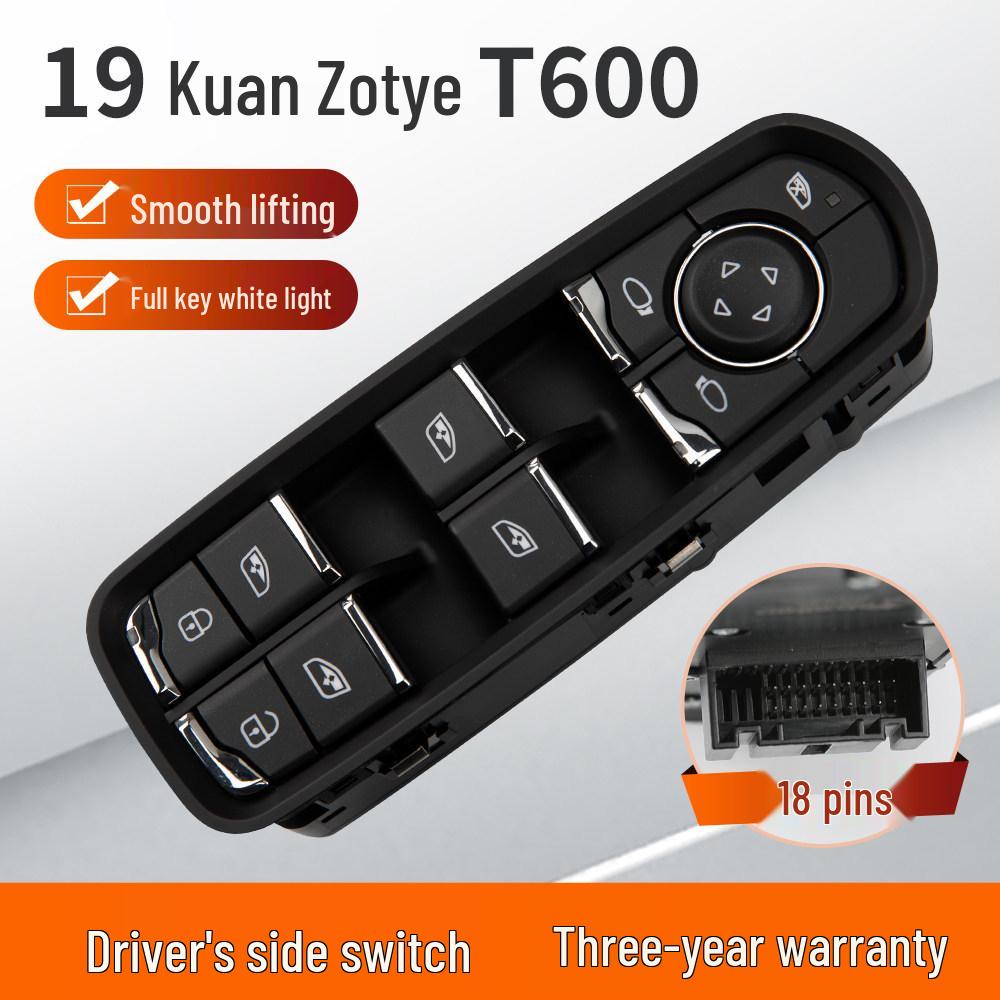 Compatible with Zotye T300, T500, T600 Sport, T700 Car Window Lift Switch.
